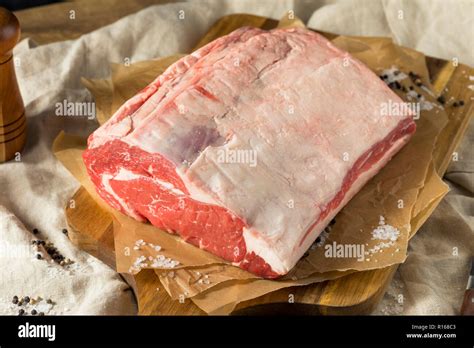 Raw Grassfed Boneless Rib Beef Roast Ready To Cook Stock Photo Alamy