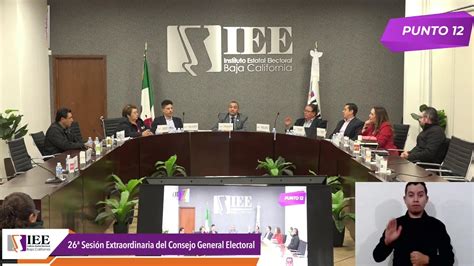 26a Sesión Extraordinaria Del Consejo General Electoral Youtube