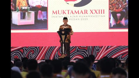 AMANAT KETUA UMUM PP MUHAMMADIYAH PADA MUKTAMAR XXIII IKATAN PELAJAR