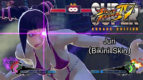 Juri In A Sexy Bikini Against Makoto Super Street Fighter Iv Arcade