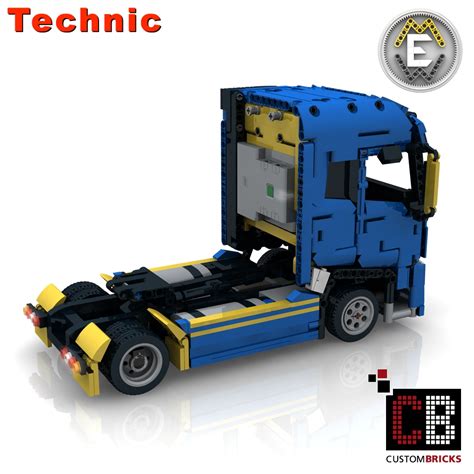 Custombricks De Lego Technik Modell Custom Rc X Truck Blue Panda