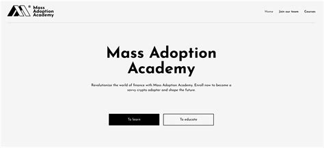 Mass Adoption Academy : r/MarsDAOcommunity