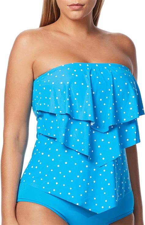 Amazon Coco Reef Women S Bandini Bikini Top Swimsuit With Ruffle