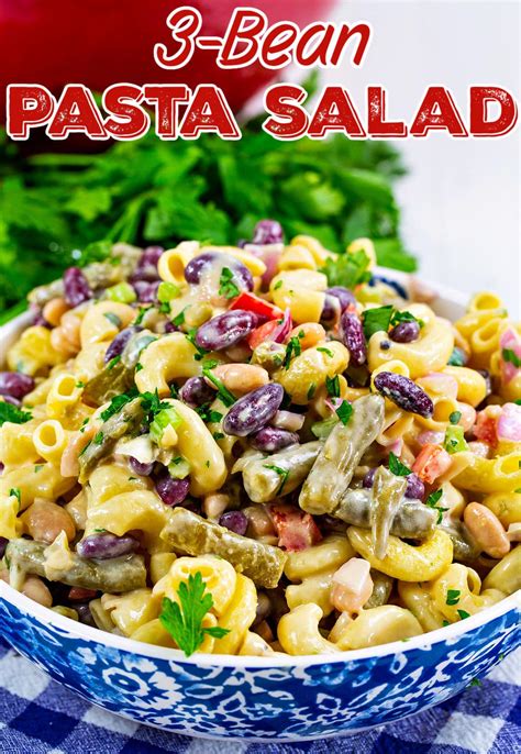 3-Bean Pasta Salad - Spicy Southern Kitchen