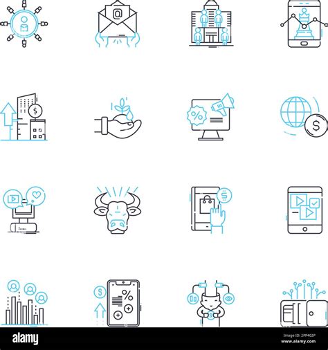 Social Justice Linear Icons Set Equality Fairness Diversity