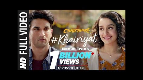 Khairiyat Bonus Track Chhichhore Sushant Shraddha Pritam