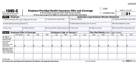 Guide To Prepare Irs Aca Form 1095 C Form 1095 C Step By Step