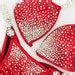 Affordable Red Bikini Competition Suit CB Etsy