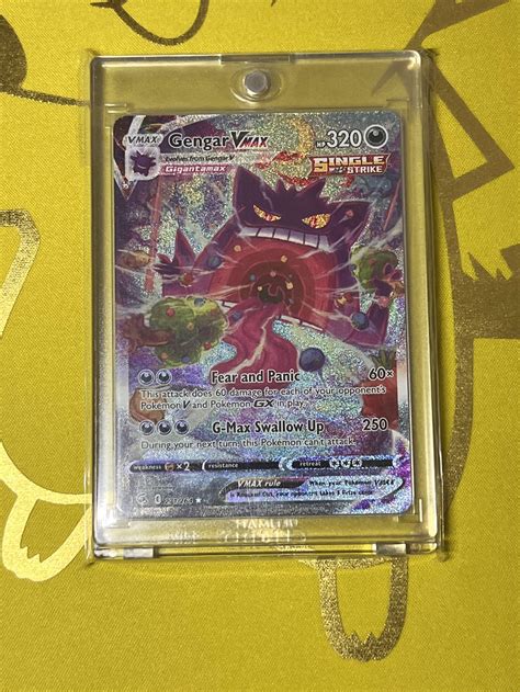 Fusion Strike Gengar Vmax Alternate Art Aa Hobbies Toys