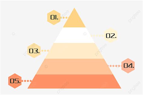 오렌지색 차트 디지털 피라미드 일러스트 형 아름다운 피라미드 클립 아트 오렌지 차트 디지털 차트 PNG 일러스트 및 PSD