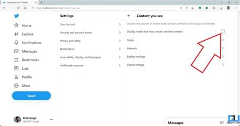 2 Ways To Turn Off Sensitive Content Warning On Twitter Mobile And Web