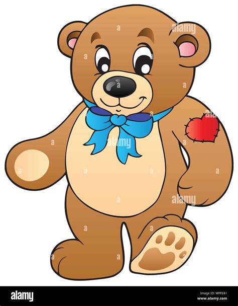 Cute Standing Teddy Bear Stock Vector Image And Art Alamy