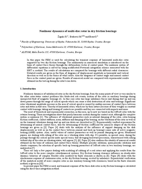 Dry Friction Bearings | PDF | Bearing (Mechanical) | Friction