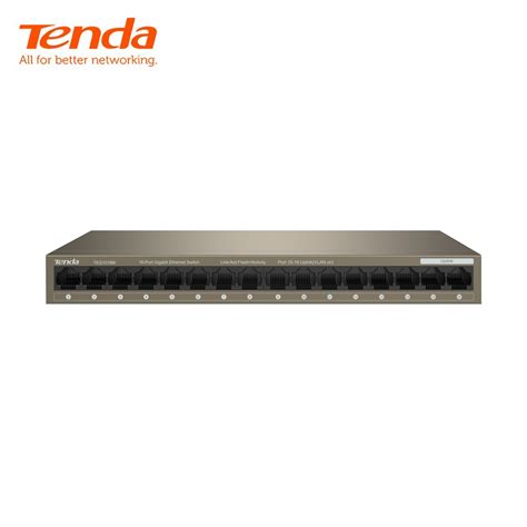 Ethernet Hubswitch 16 Port Gigabit Tenda Teg1016m