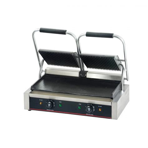 Piastra Grill Elettrica Doppia Superficie Inferiore Liscia