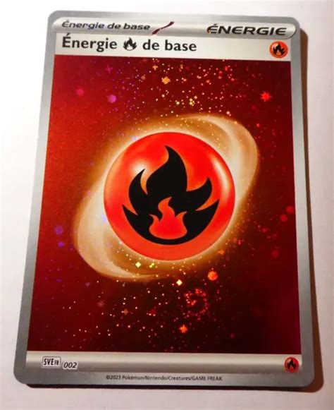 POKEMON 151 FRANÇAIS Card Rare Holo Carte Energie Feu 002 SVE EV3 5 FR