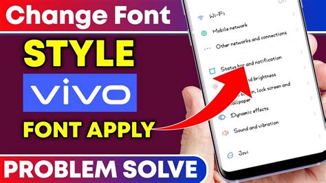 Vivo Me Font Style Kaise Change Kare How To Change The Font Style In