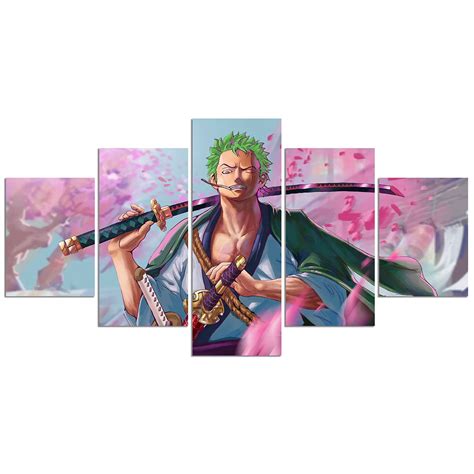 Buy KAIWALK Anime One Piece Roronoa Zoro Print On Canvas Painting Wall