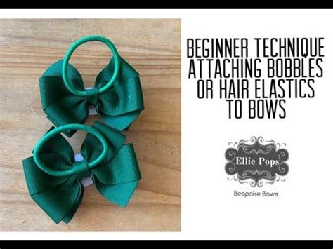 Beginners Guide Adding Hair Elastic To A Bow Elastic Hair Ties Diy