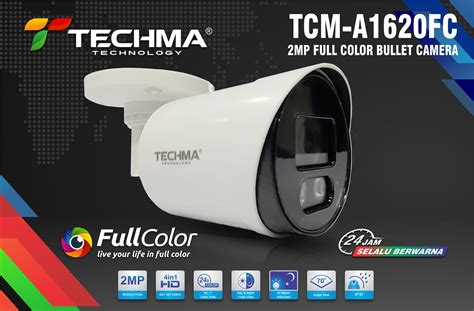 Mp Full Color Outdoor Camera Tcm A Fc Techma Hd Full Color