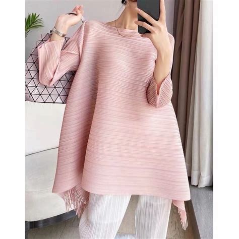 Jual New Blouse Pleated Pleats Plisket Top Baju Atasan Platinum