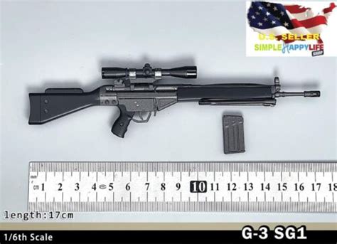 Rifle G Sg Sniper Gun Weapon Model For Figure Phicen Hot Toys Usa Ebay