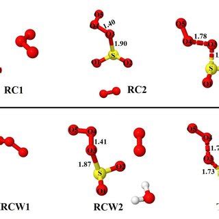 Optimized Structures Of The Most Stable Intermediates In The O Soo O