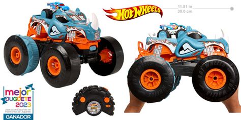 Chollo Coche Radiocontrol Hot Wheels RC Rhinomite que se transforma en pista por sólo 41 99 con