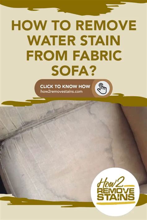 How To Get Water Stains Off Fabric Sofa Resnooze