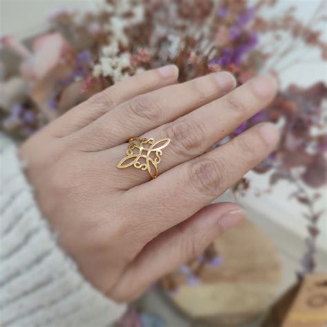 Anillo Nudo de Bruja Acero Energy Rituals Tienda Mágica