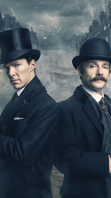 X Benedict Cumberbatch And Martin Freeman Sherlock Holmes