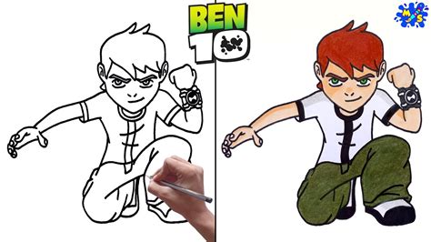 How To Draw Ben 10 Classic Easy Step By Step YouTube