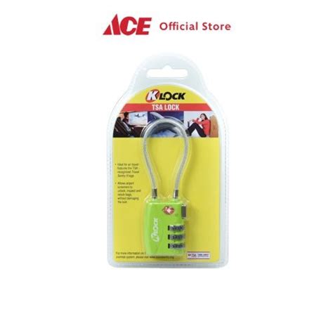 Jual Promo Ace K Lock Tsa Gembok Dengan Kombinasi Nomor Dan Kabel