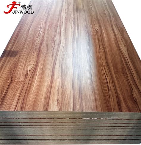 Melamine MDF HDF Medium Density Fiberboard With Clear Wood Grain