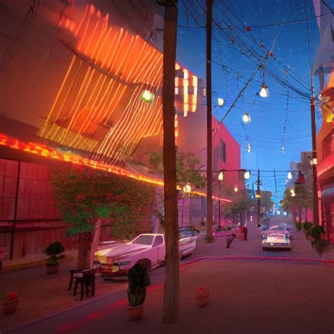 Krea Ai Downtown Mexico String Lights Colorful Lighting