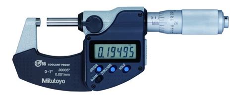 Mitutoyo Digimatic Coolant Proof Micrometer IP 65 W SPC 0 1 25 4mm