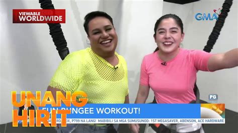 Shaira At Tonton Sinubukan Ang Bungee Workout Unang Hirit Youtube