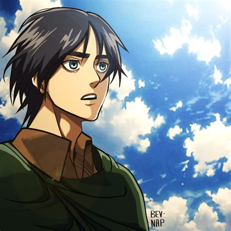 Long Haired Eren Animation Style By Bev Nap On Deviantart