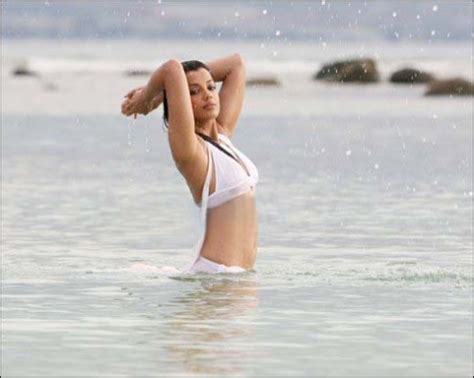 Cine Cam Stills Mugdha Godse Showing Milky Thighs In White Bikini