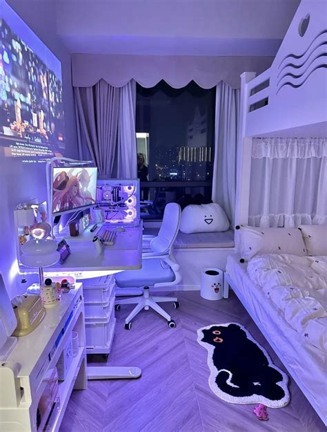 Xiaohongshu Bed Room Decor Inspo Idea Gamer Anime Room Makeover Bedroom