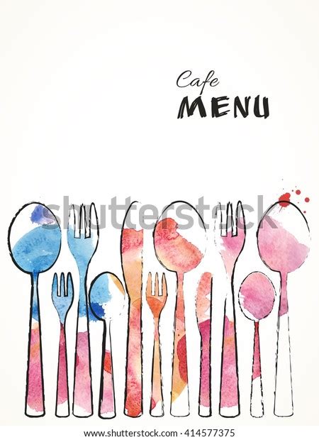 Cafe Menu Card Design Template Sketch Stock Vector (Royalty Free ...