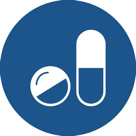 Pill Icons Design In Blue Circle 14322465 PNG