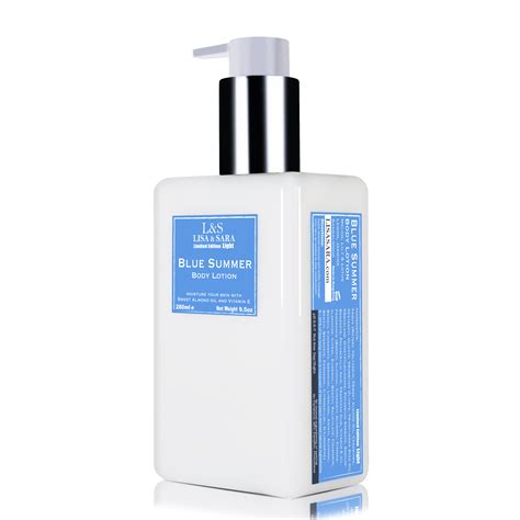 blue summer light body lotion lisa sara