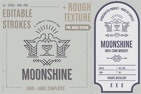 Moonshine Label Templates For Bottles