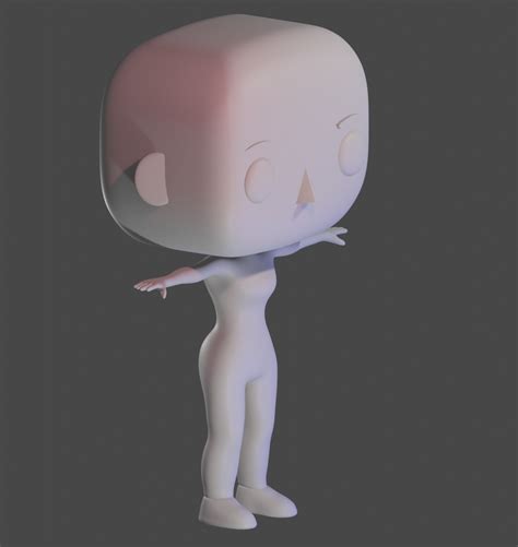 Stl File Rigged Female Model 3d Funko・3d Printable Design To Download・cults