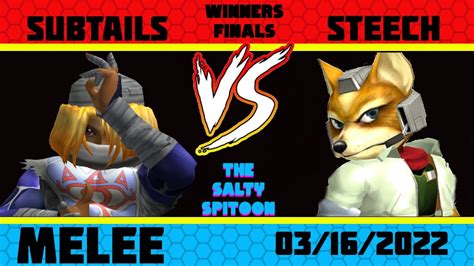 Salty Spitoon Melee 8 Winners Finals SubTails Sheik Vs Steech Fox