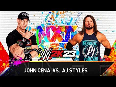 WWE 2K23 John Cena VS AJ Styles YouTube