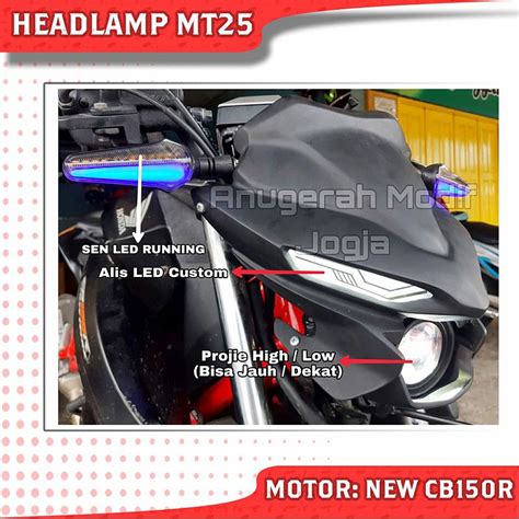 Jual Headlamp Mt25 Modif Buat Universal