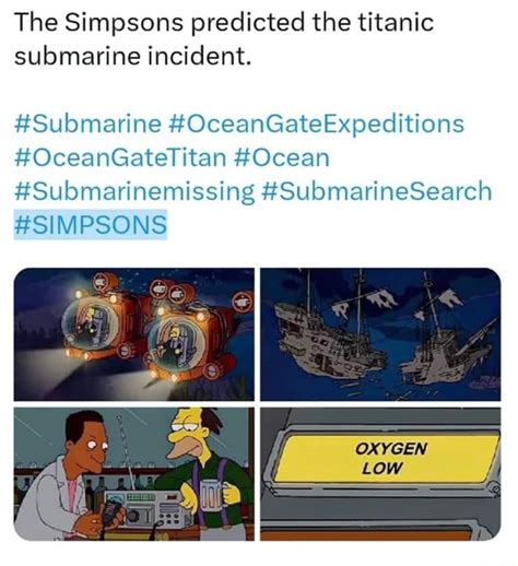 The Simpsons Predicted The Titanic Submarine Incident Submarine