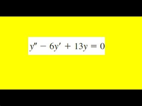 Verify That The Indicated Function Is A Solution Of The Differential